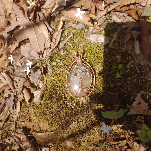 Serpentine tree of life pendant - Picture 12 of 13